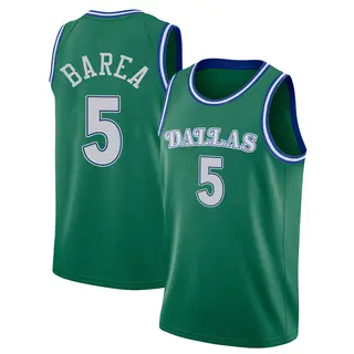 Dallas Mavericks Men's J.J. Barea Green Swingman 2020/21 Hardwood Classics Jersey