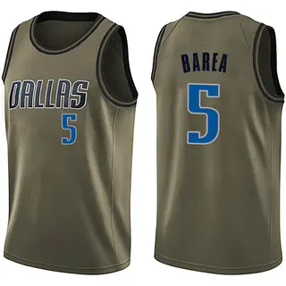 Dallas Mavericks Men's J.J. Barea Green Swingman Salute to Service Jersey