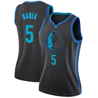 Dallas Mavericks Women's J.J. Barea Anthracite Swingman 2018/19 Jersey - City Edition