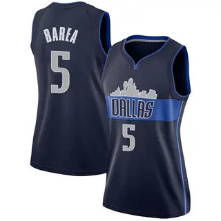 Dallas Mavericks Women's J.J. Barea Navy Swingman Jersey - Statement Edition