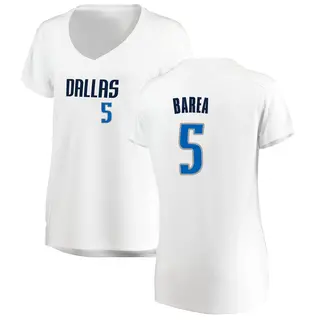 Dallas Mavericks Women's J.J. Barea White Fast Break Jersey - Association Edition