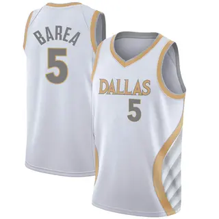 Dallas Mavericks Youth J.J. Barea White Swingman 2020/21 Jersey - City Edition